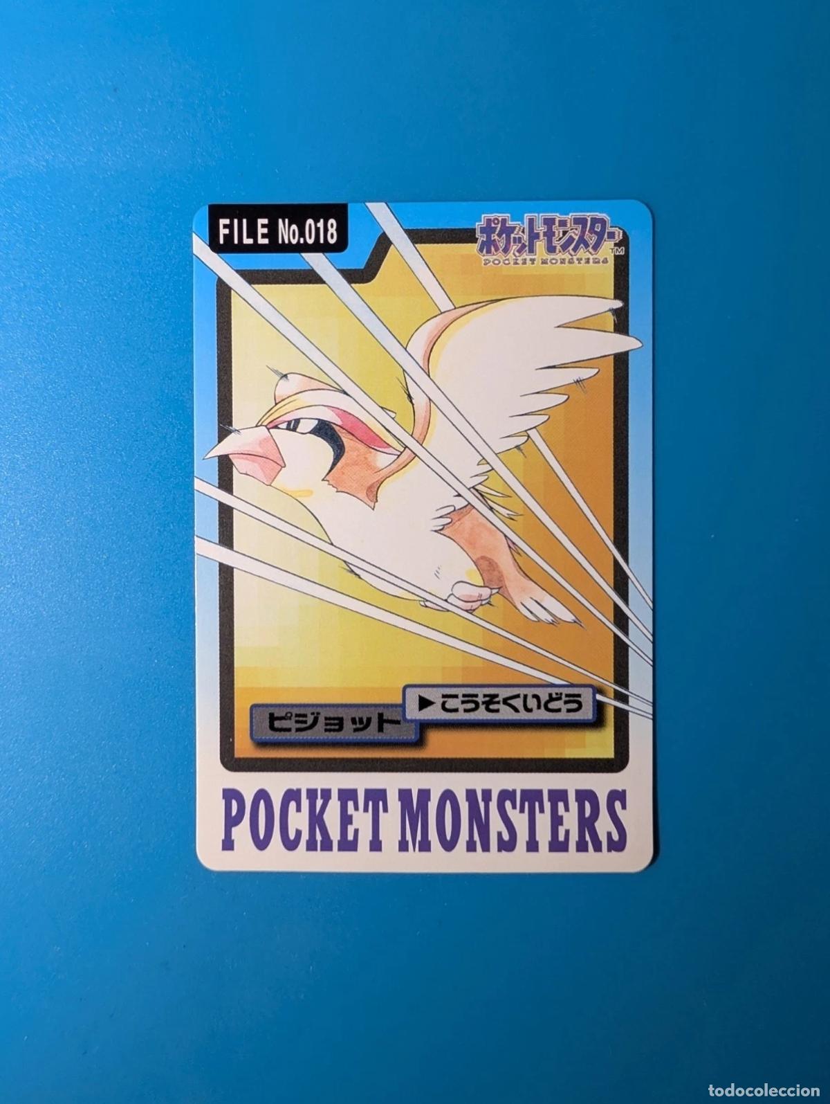 Trading cards: Pidgeot Carddass FILE 1997 Jap&oacute;n No.018