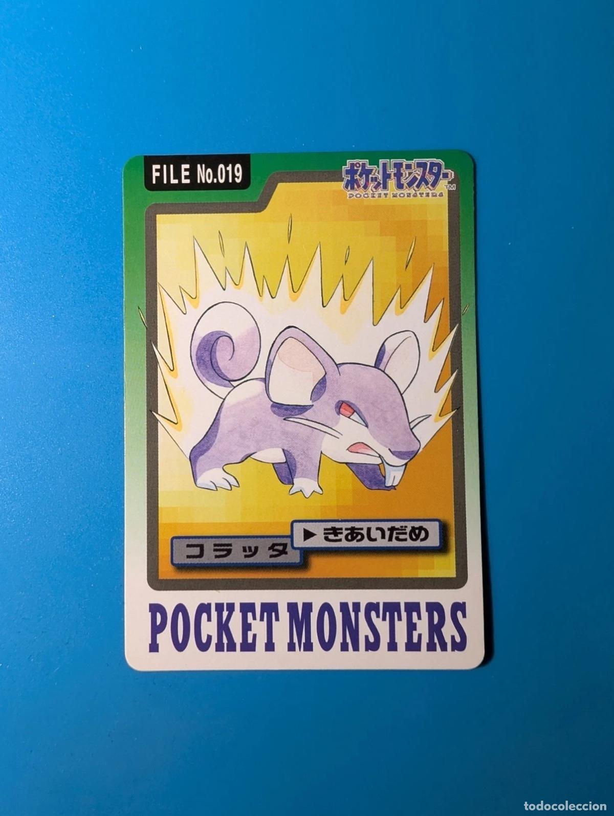 Trading cards: Rattata Carddass FILE 1997 Jap&oacute;n No.019