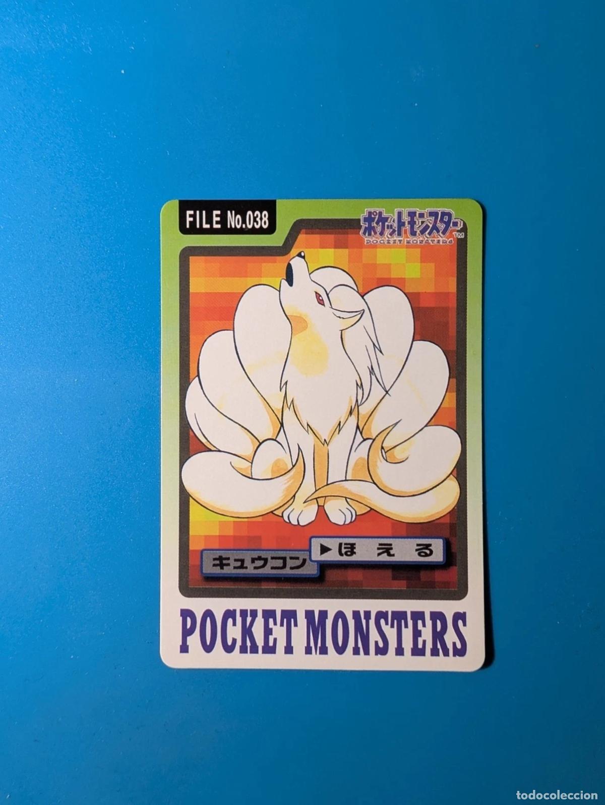 Trading cards: Ninetales Carddass FILE 1997 Jap&oacute;n No.038