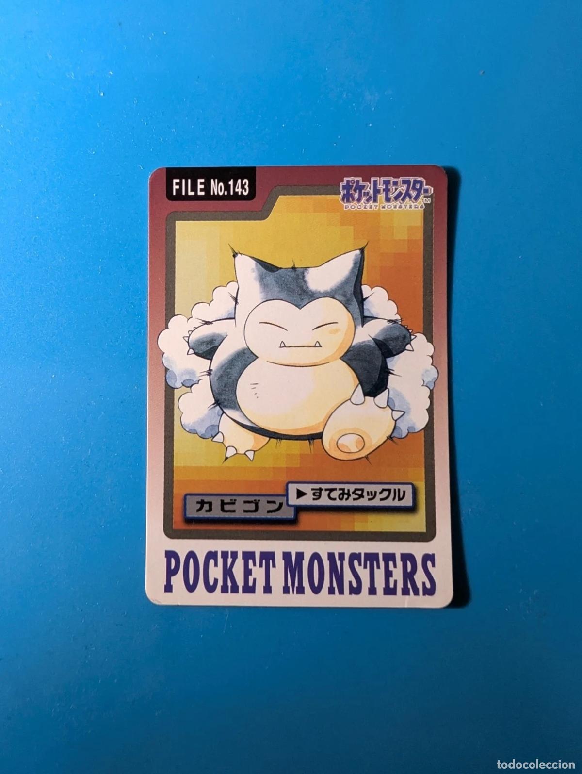 Trading cards: Snorlax Carddass FILE 1997 Jap&oacute;n No.143