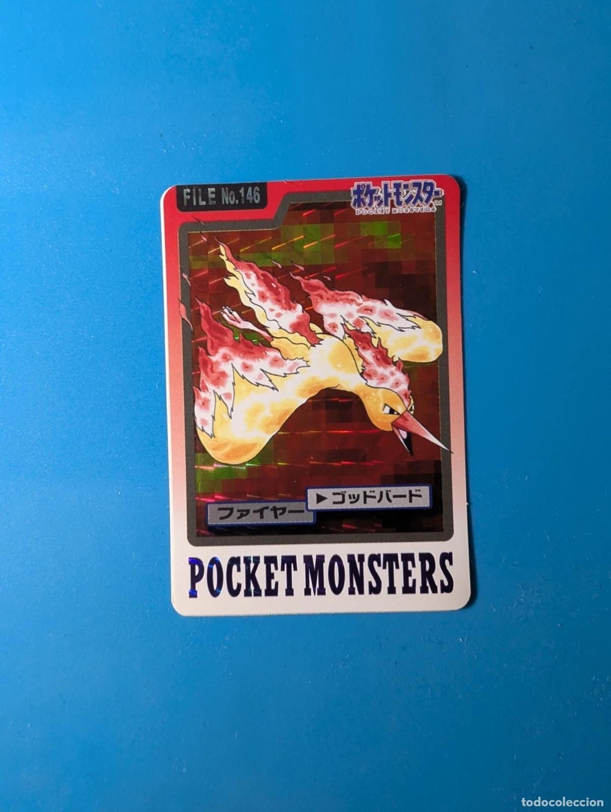 Trading cards: Moltres Carddass FILE 1997 Jap&oacute;n No.146 prisma
