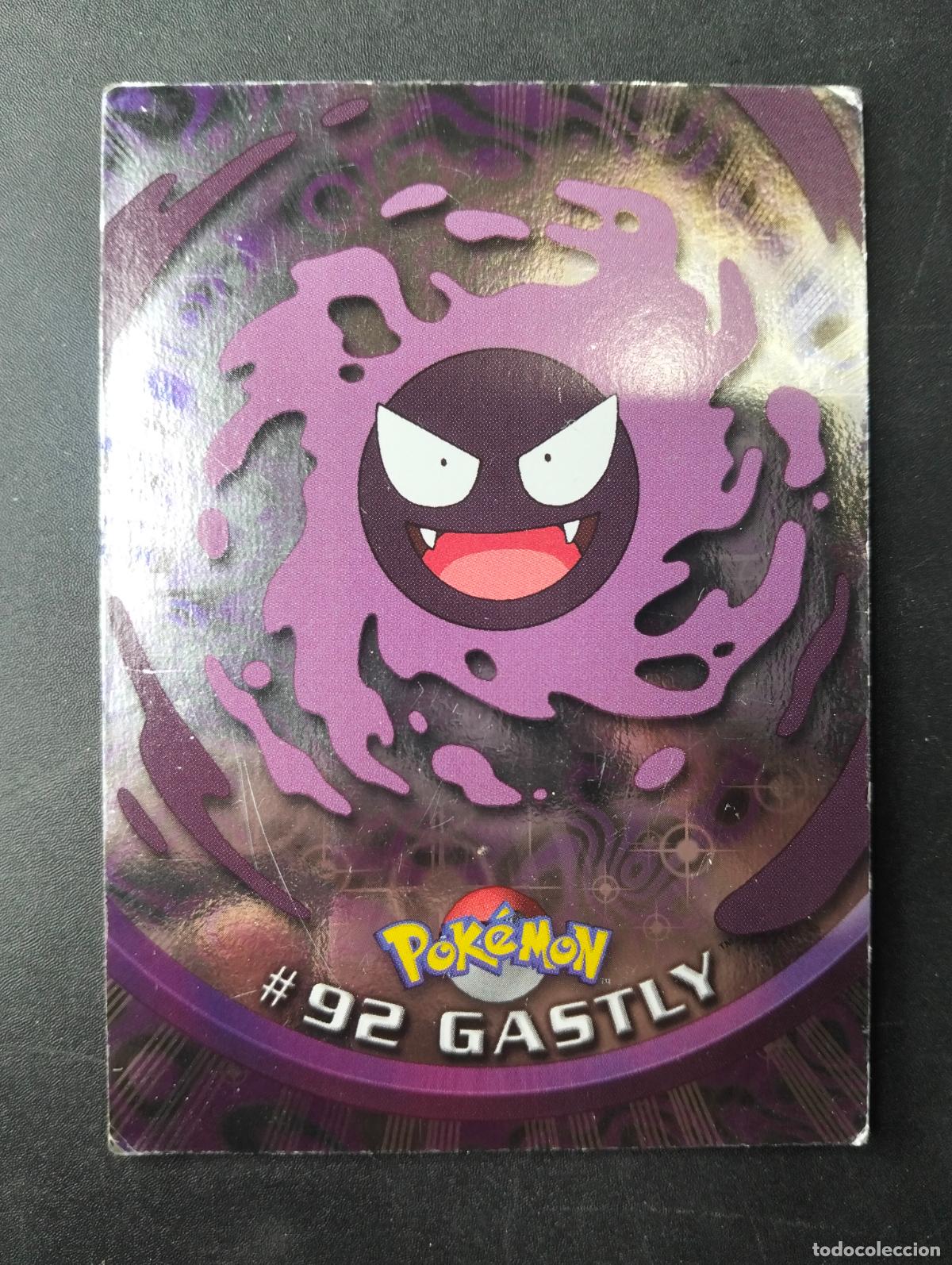 Cartas Colecion&aacute;veis: Gastly 92 ingl&eacute;s english holo 2000 #92 carta Pok&eacute;mon topps