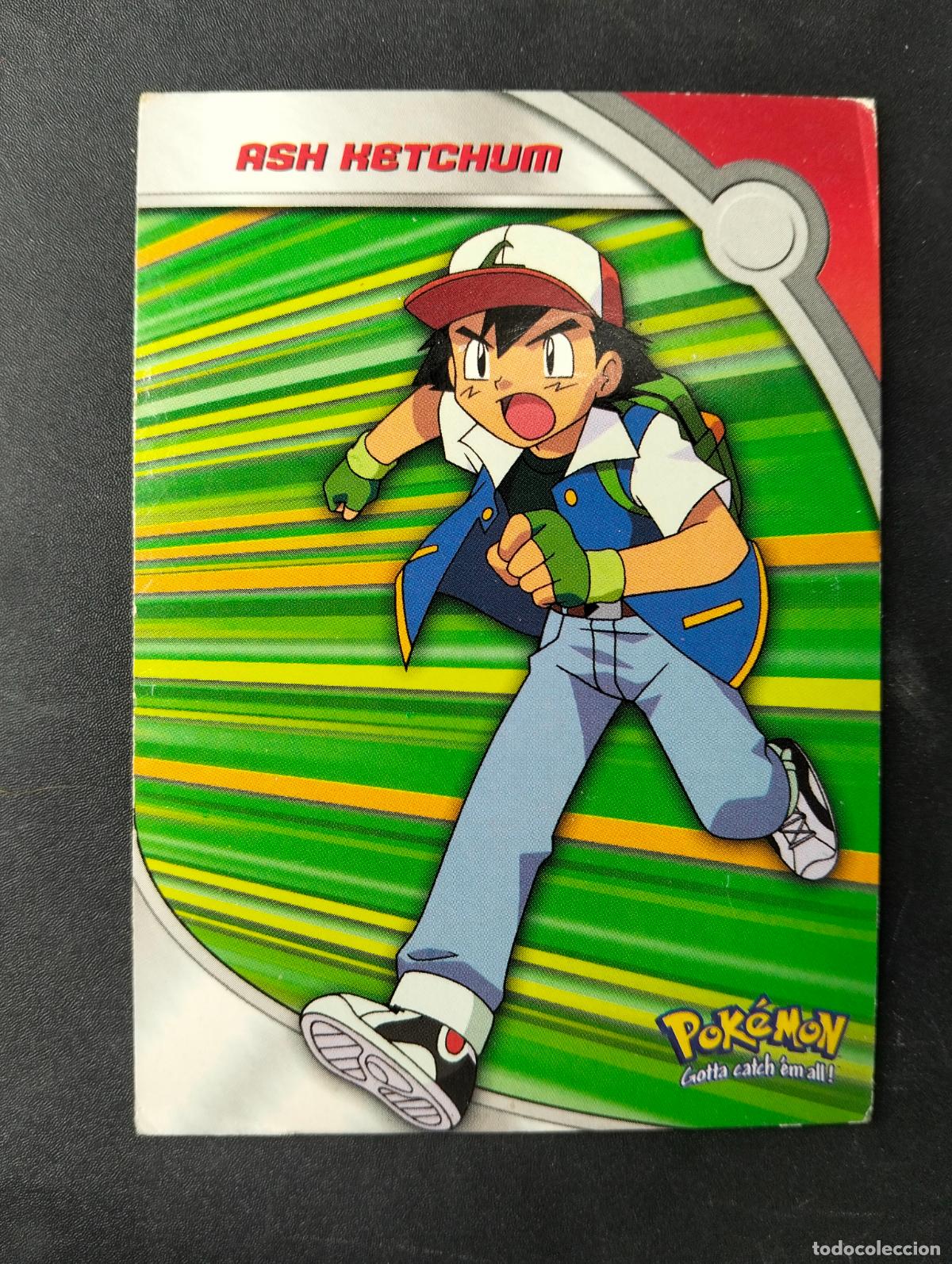 Cartas Colecion&aacute;veis: Ash Ketchum heroes & villains hv1 ingl&eacute;s english 2000 carta Pok&eacute;mon topps