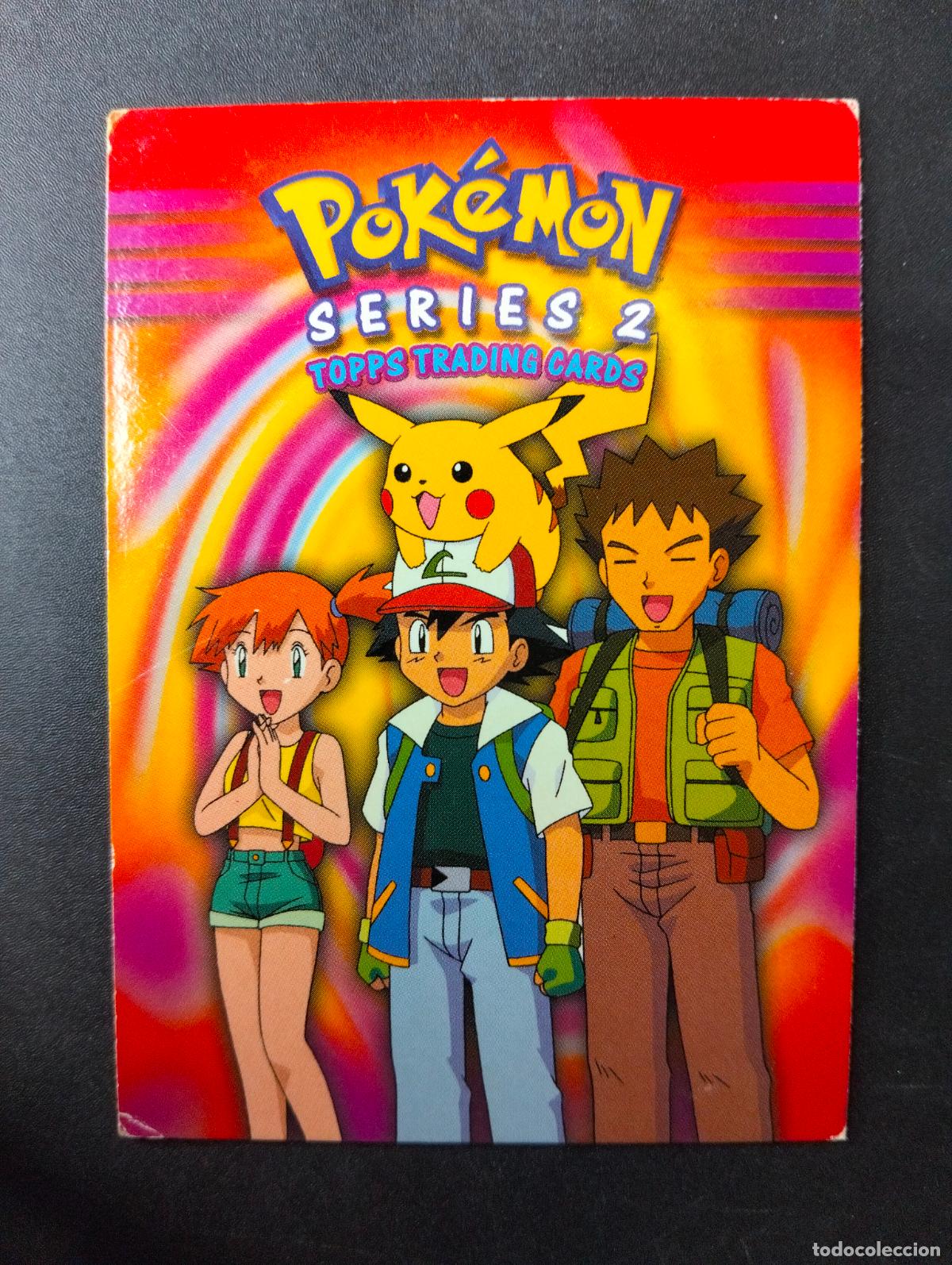 Cartas Colecion&aacute;veis: Ash Ketchum Misty Brock series 2 trading cards checklist ingl&eacute;s english 2000 carta Pok&eacute;mon topps