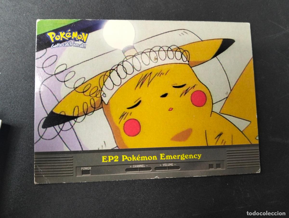 Cartas Colecion&aacute;veis: EP2 Pok&eacute;mon Emergency Pikachu sick Team Rocket ingl&eacute;s english 2000 carta Pok&eacute;mon topps