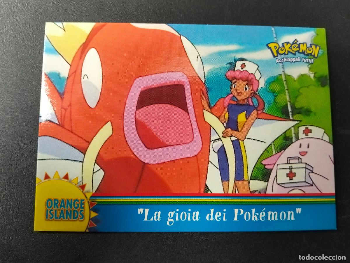 Cartas Colecion&aacute;veis: La gioia dei Pok&eacute;mon Magikarp Chansey orange islands 2000 carta Pok&eacute;mon topps
