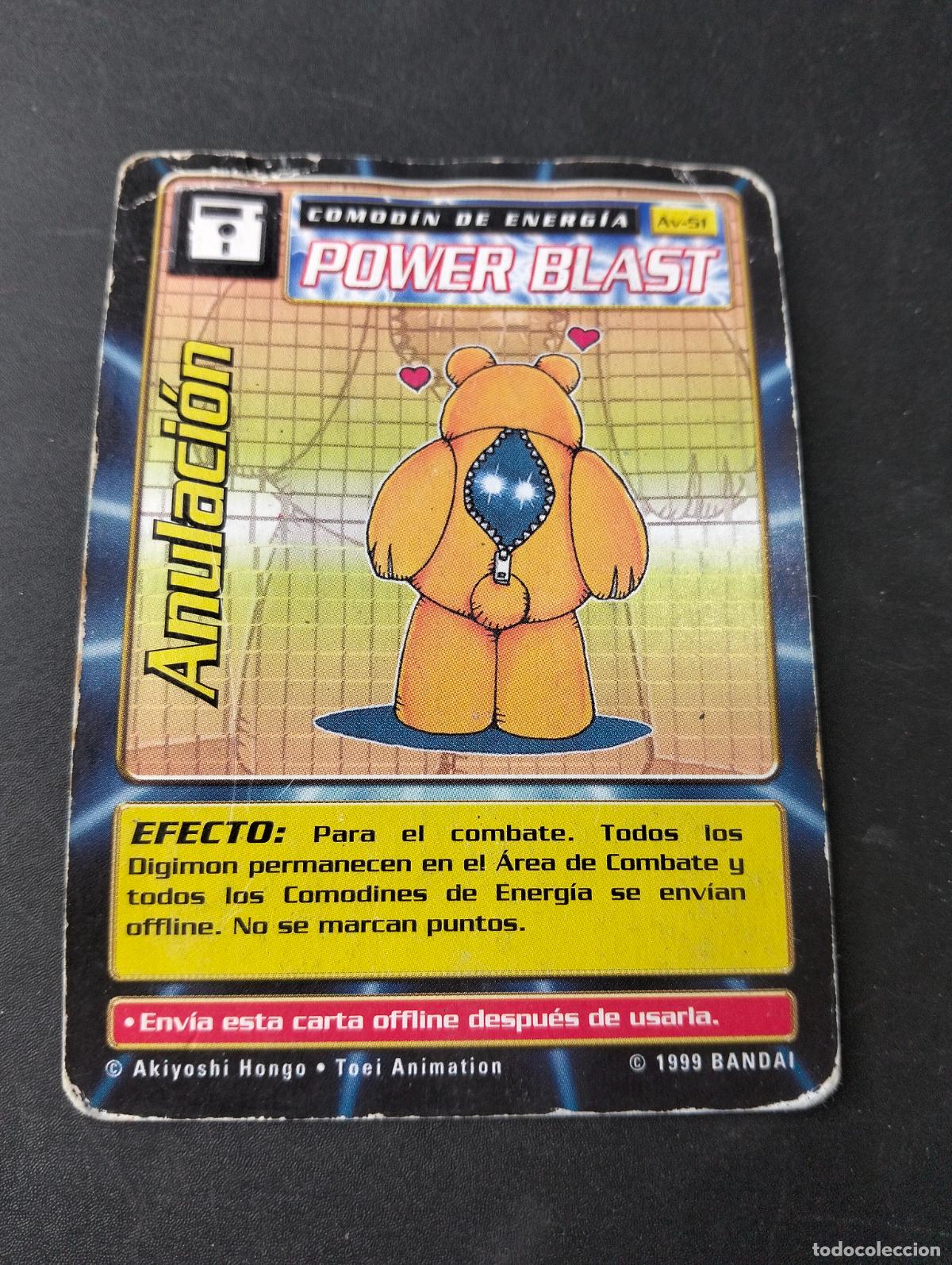 Trading cards: Anulaci&oacute;n power blast comod&iacute;n de energ&iacute;a spanish espa&ntilde;ol 1999 Bandai carta Digimon