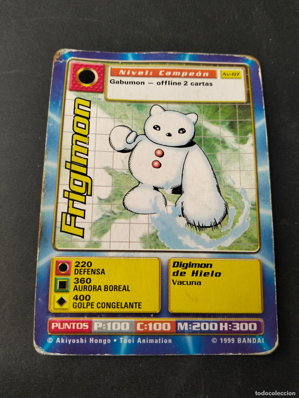 Cartes &agrave; &Eacute;changer: Frigimon spanish espa&ntilde;ol 1999 Bandai carta Digimon