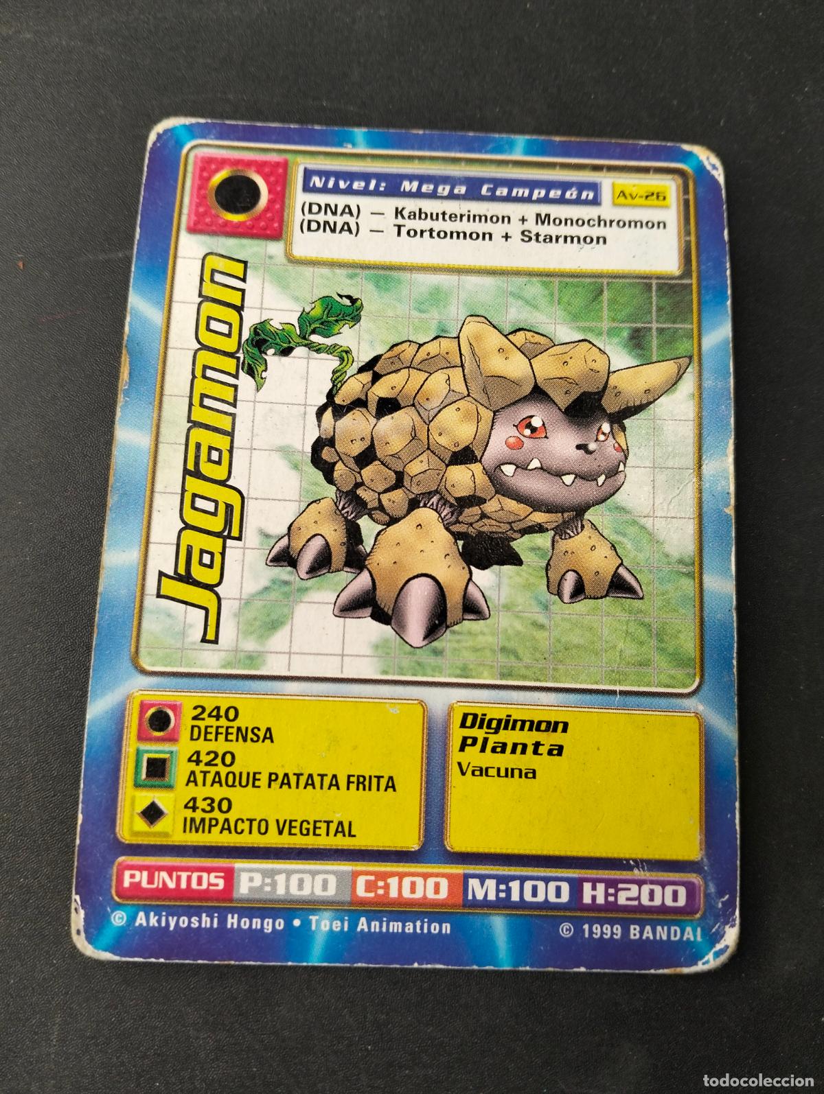 Trading Cards: Jagamon spanish espa&ntilde;ol 1999 Bandai carta Digimon