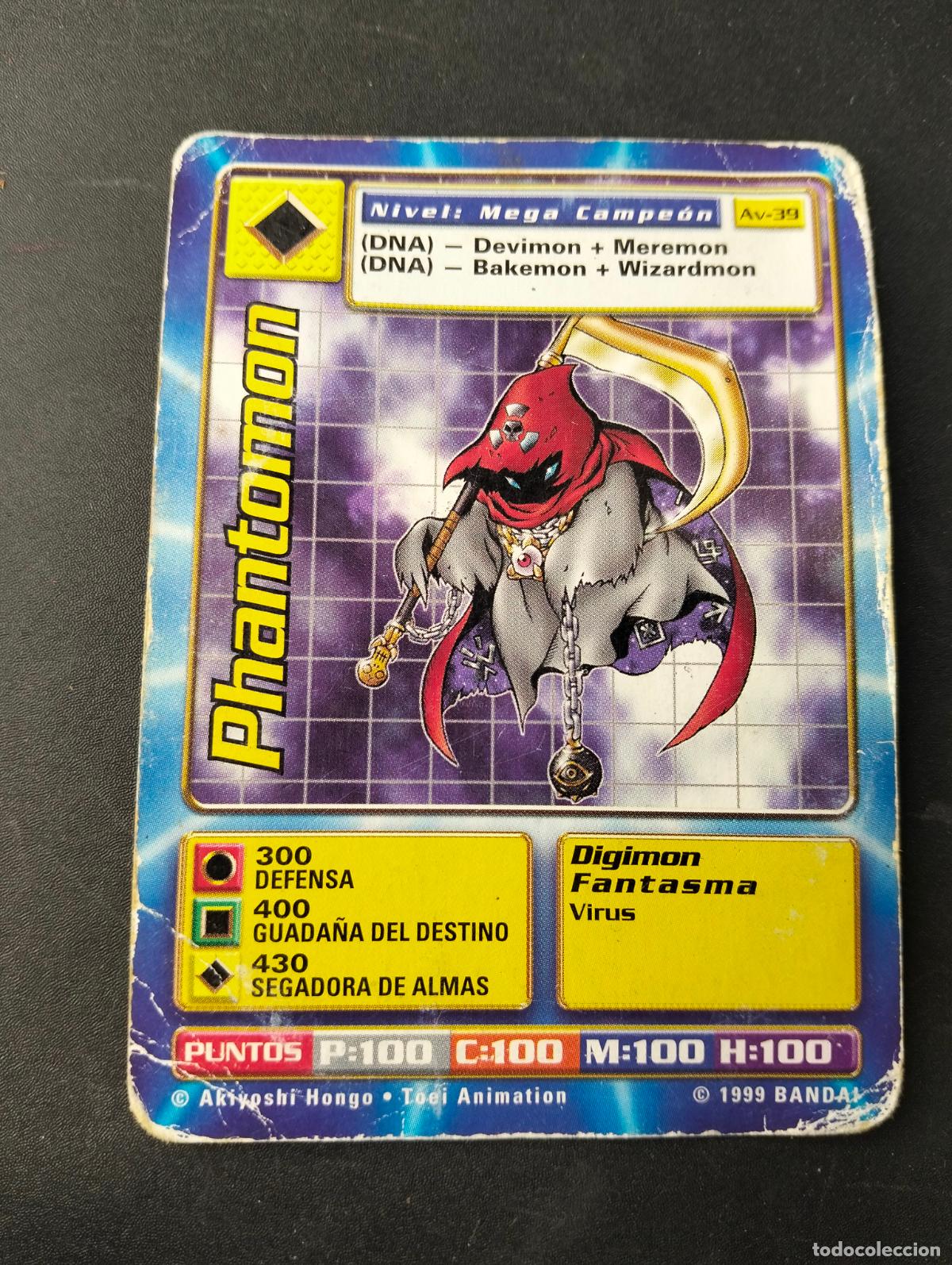 Trading Cards: Phantomon spanish espa&ntilde;ol 1999 Bandai carta Digimon