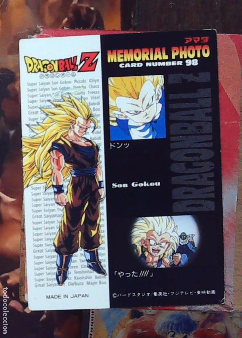 Trading cards: dragon ball trading card amada memorial photo n 98