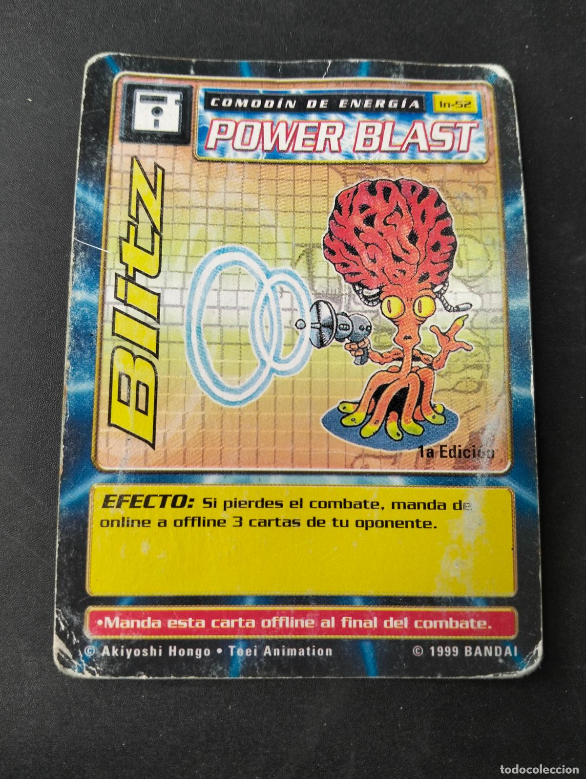 Trading cards: Blitz power blast comod&iacute;n de energ&iacute;a 1a edici&oacute;n spanish espa&ntilde;ol 1999 Bandai carta Digimon
