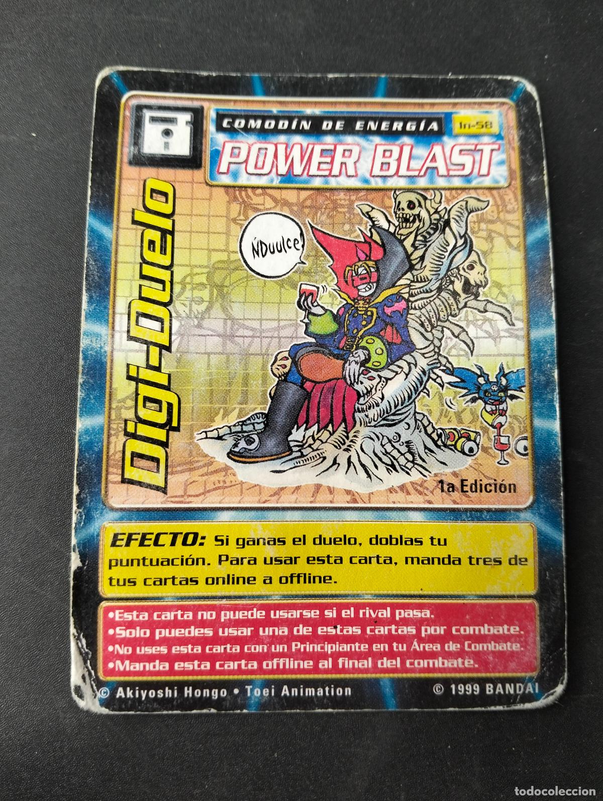 Trading Cards: Digi-Duelo power blast comod&iacute;n de energ&iacute;a 1a edici&oacute;n spanish espa&ntilde;ol 1999 Bandai carta Digimon