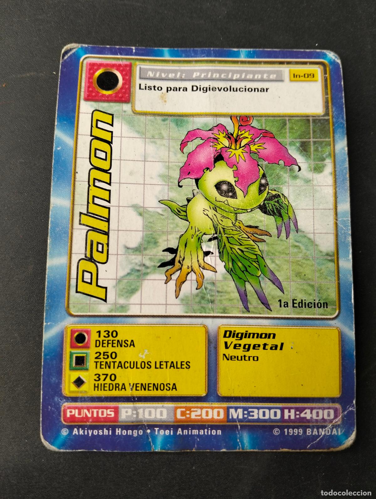 Sammelkarten: Palmon 1a edici&oacute;n spanish espa&ntilde;ol 1999 Bandai carta Digimon