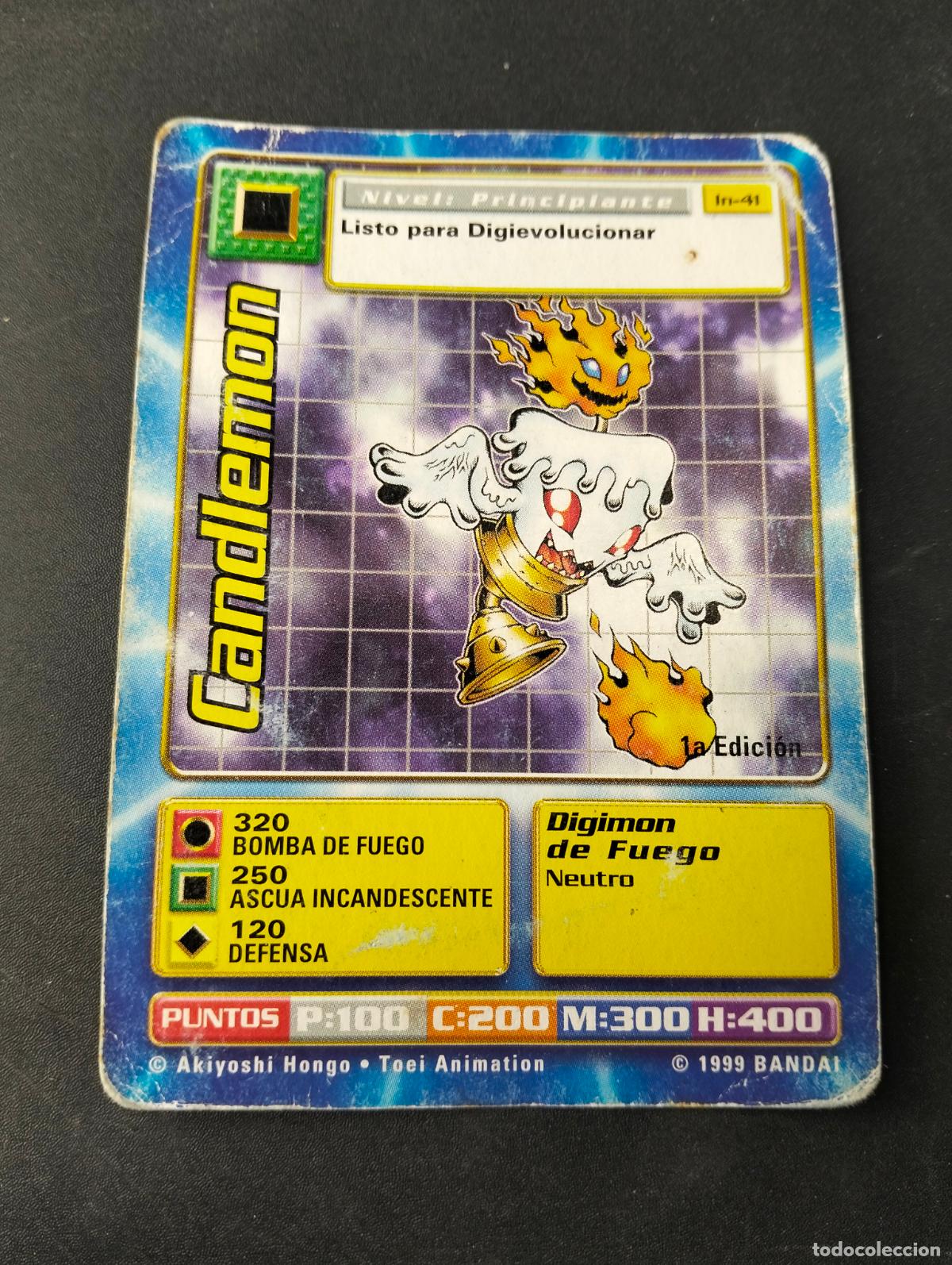 Sammelkarten: Candlemon 1a edici&oacute;n spanish espa&ntilde;ol 1999 Bandai carta Digimon