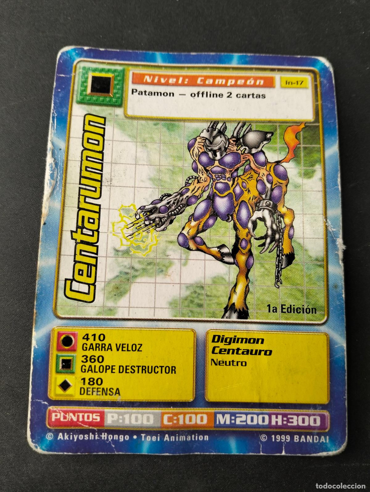 Sammelkarten: Centarumon 1a edici&oacute;n spanish espa&ntilde;ol 1999 Bandai carta Digimon