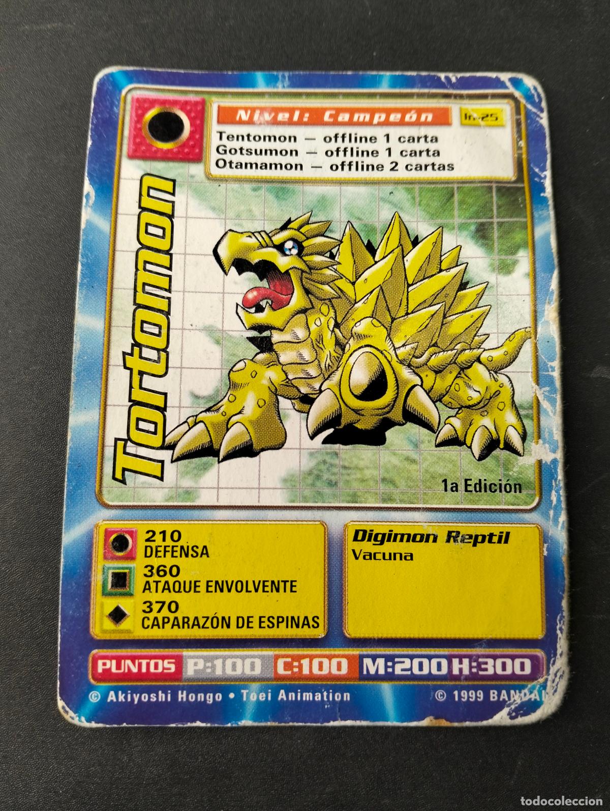 Cartes &agrave; &Eacute;changer: Tortomon 1a edici&oacute;n spanish espa&ntilde;ol 1999 Bandai carta Digimon