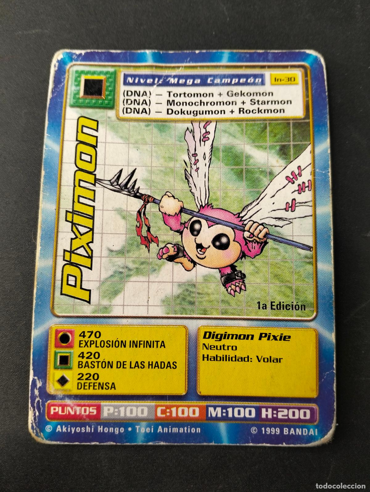 Trading cards: Piximon 1a edici&oacute;n spanish espa&ntilde;ol 1999 Bandai carta Digimon