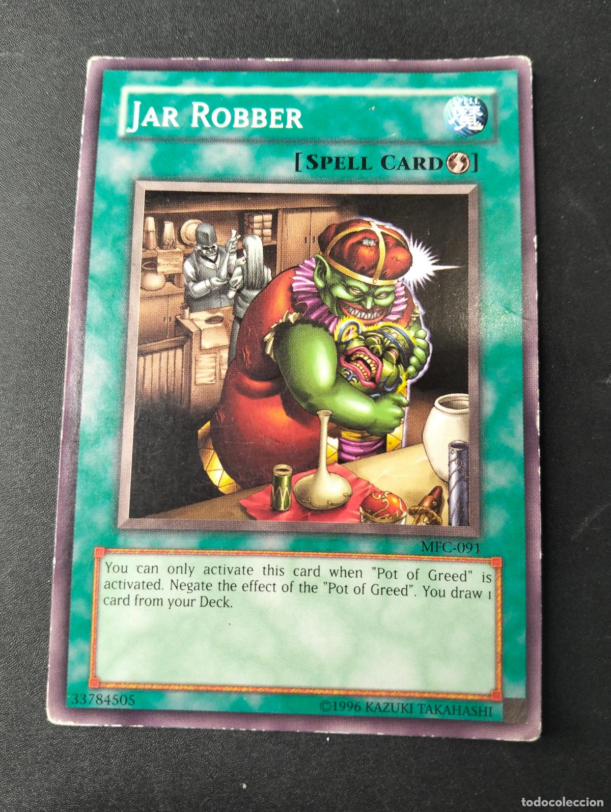 Cartas Colecion&aacute;veis: Jar robber spell card ingl&eacute;s english 1996 trading card game carta Yu-Gi-Oh! yugioh