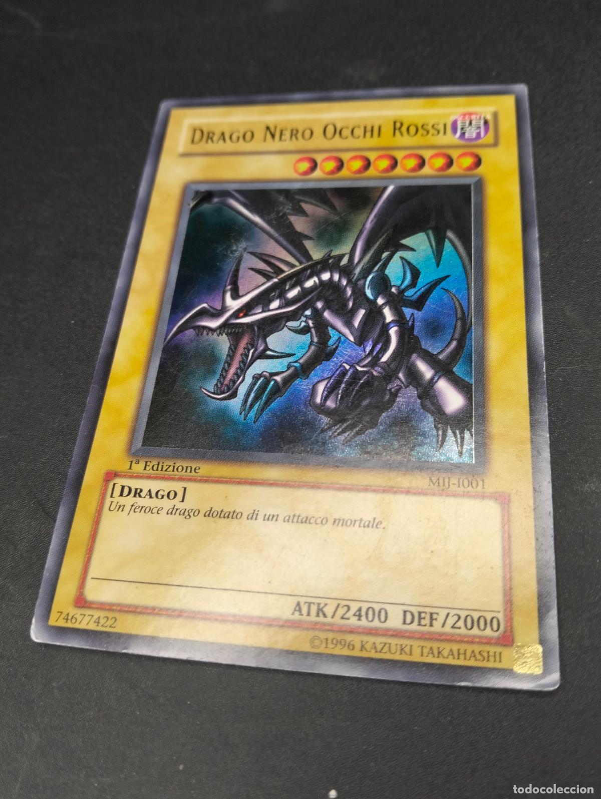 Figurine Collezionabili: Drago Nero Occhi Rossi 1a edizione italiano italian 1996 trading card game carta Yu-Gi-Oh! yugioh