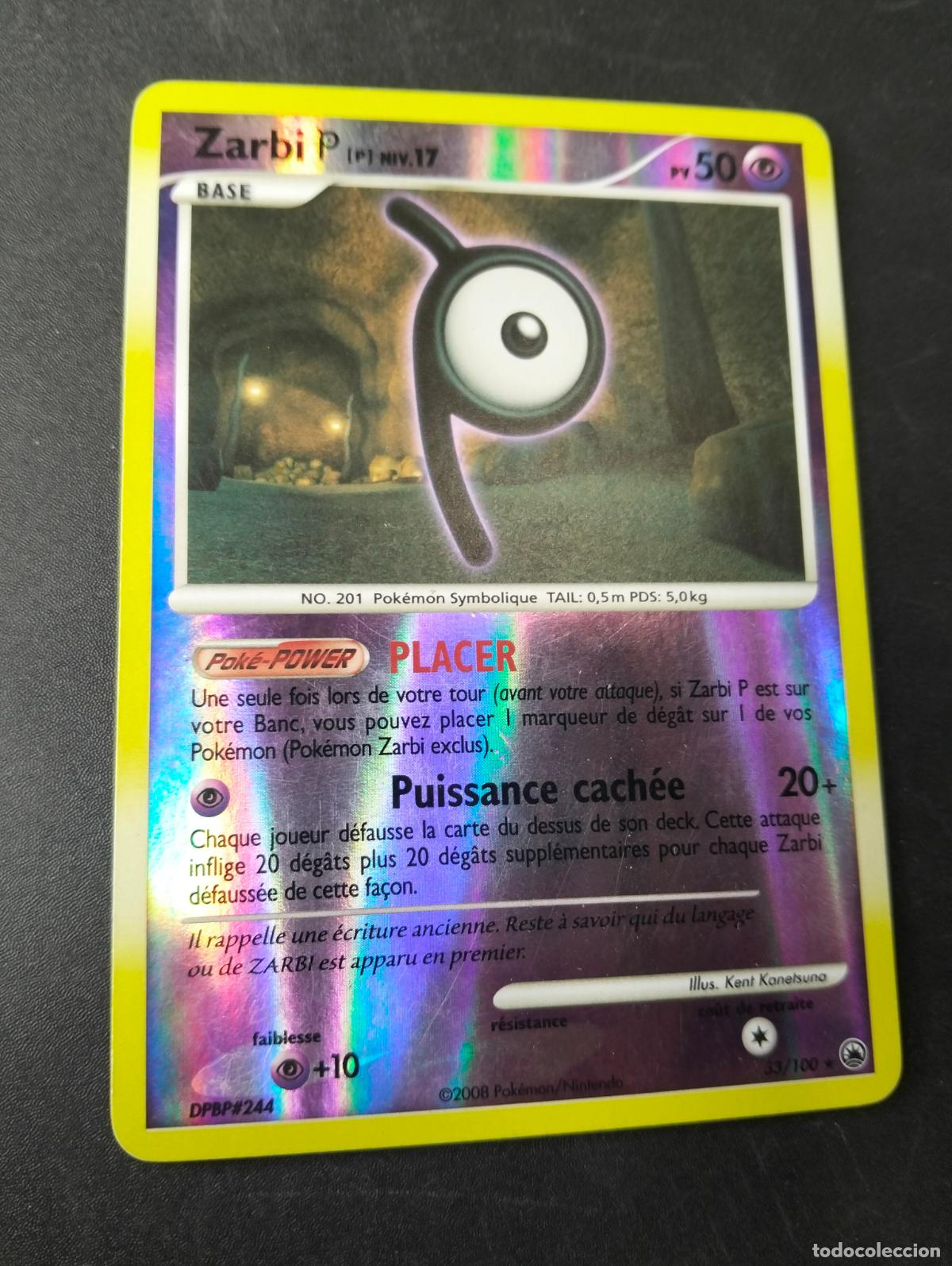 Figurine Collezionabili: Zarbi Unown niv.17 33/100 reverse holo 2008 ingl&eacute;s english carta Pok&eacute;mon