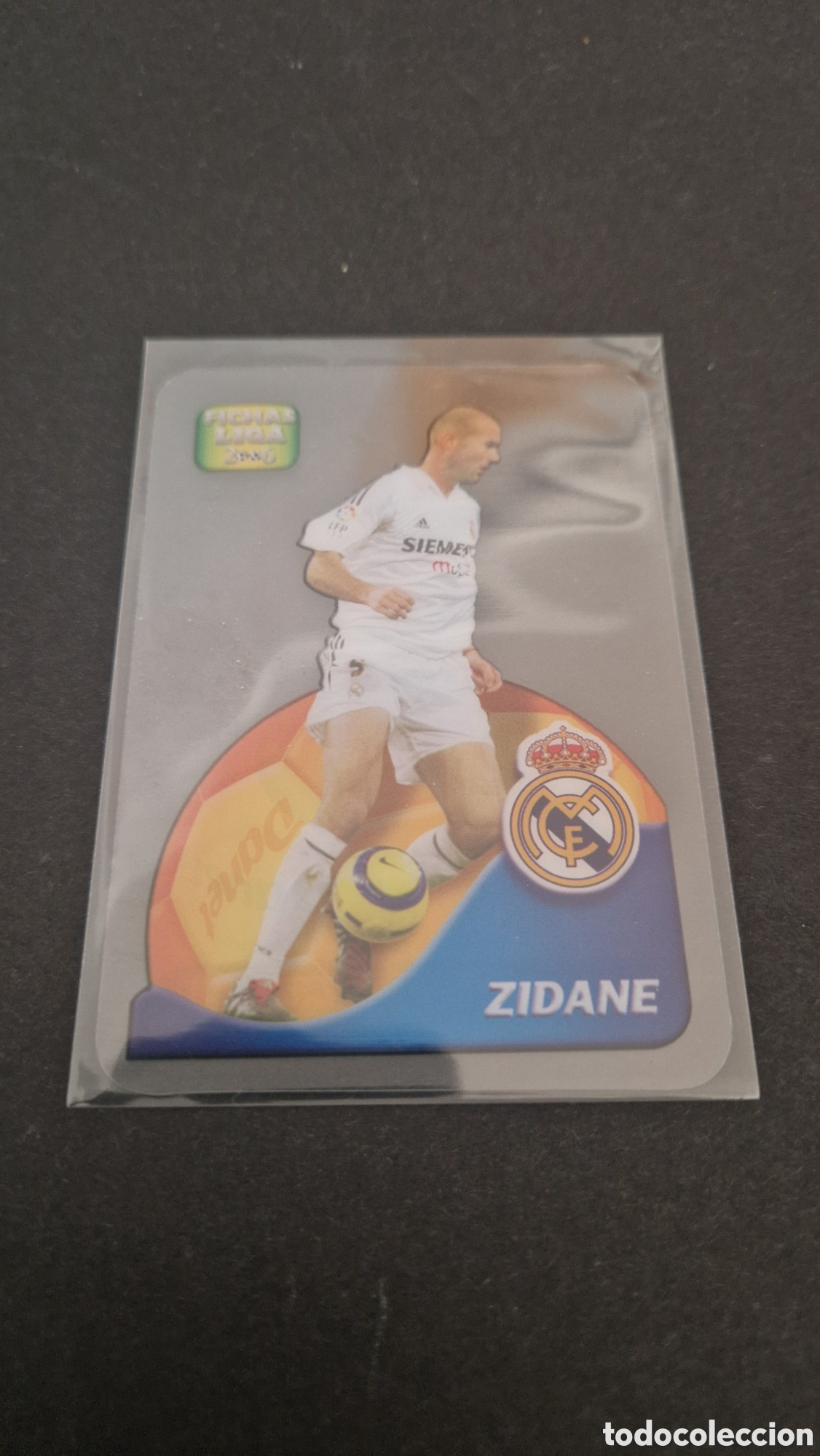 Trading cards: Cromo Mundicromo Lamincards Danet n&ordm; 547 &ndash; Zinedine Zidane &ldquo;El + Creativo&rdquo; (Real Madrid), temporada