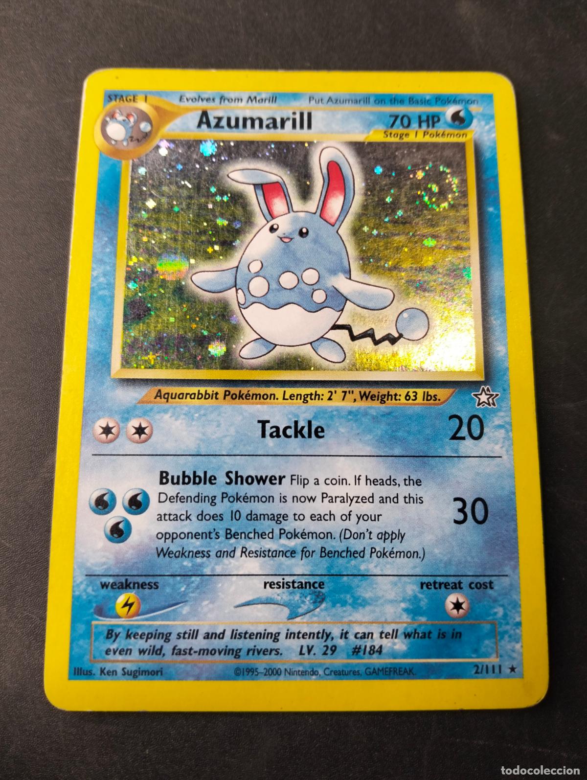 Cartas Colecion&aacute;veis: Azumarill 2/111 1995-2000 english ingl&eacute;s Neo Genesis carta Pok&eacute;mon