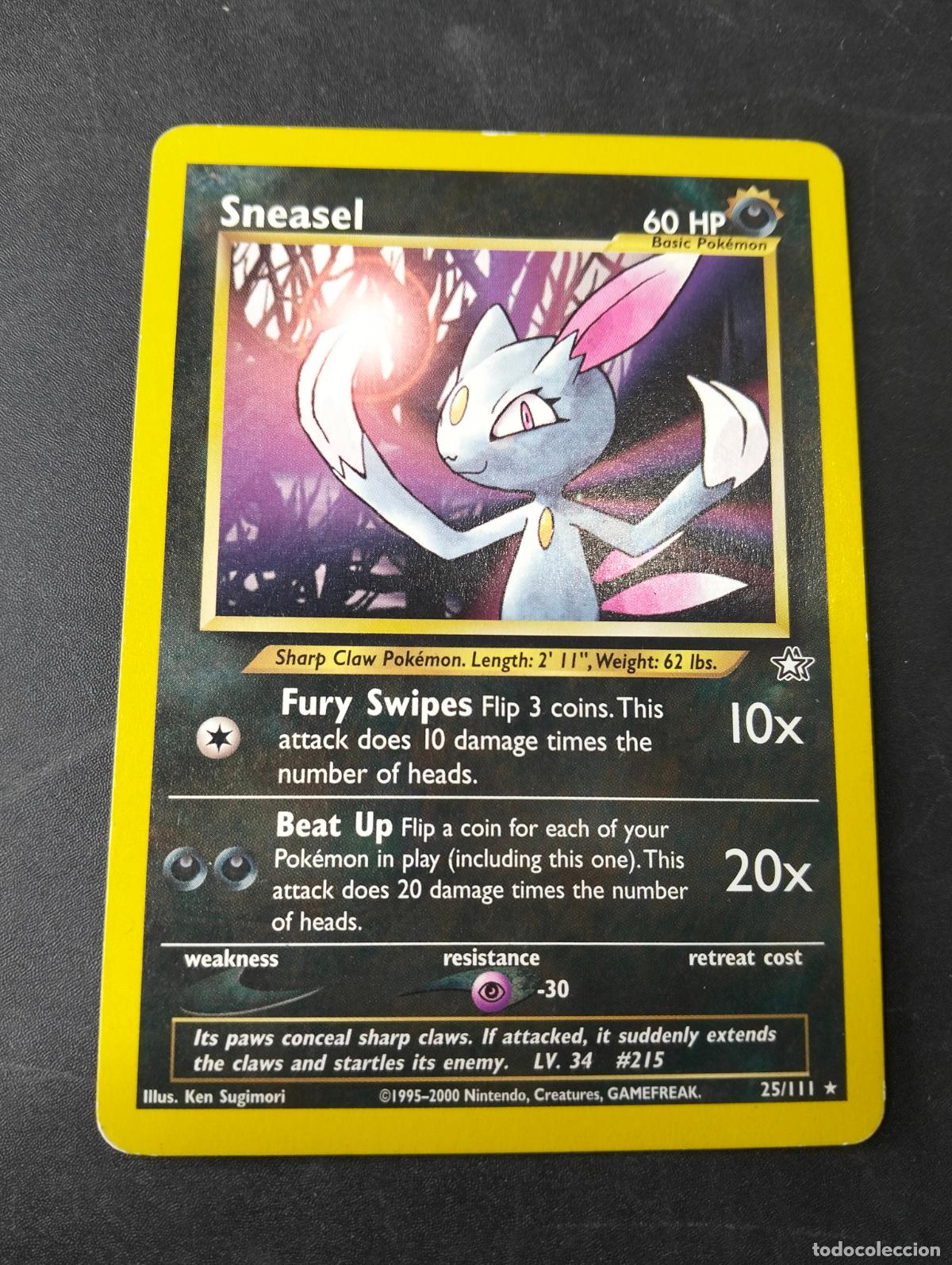 Figurine Collezionabili: Sneasel 25/111 1995-2000 english ingl&eacute;s Neo Genesis carta Pok&eacute;mon