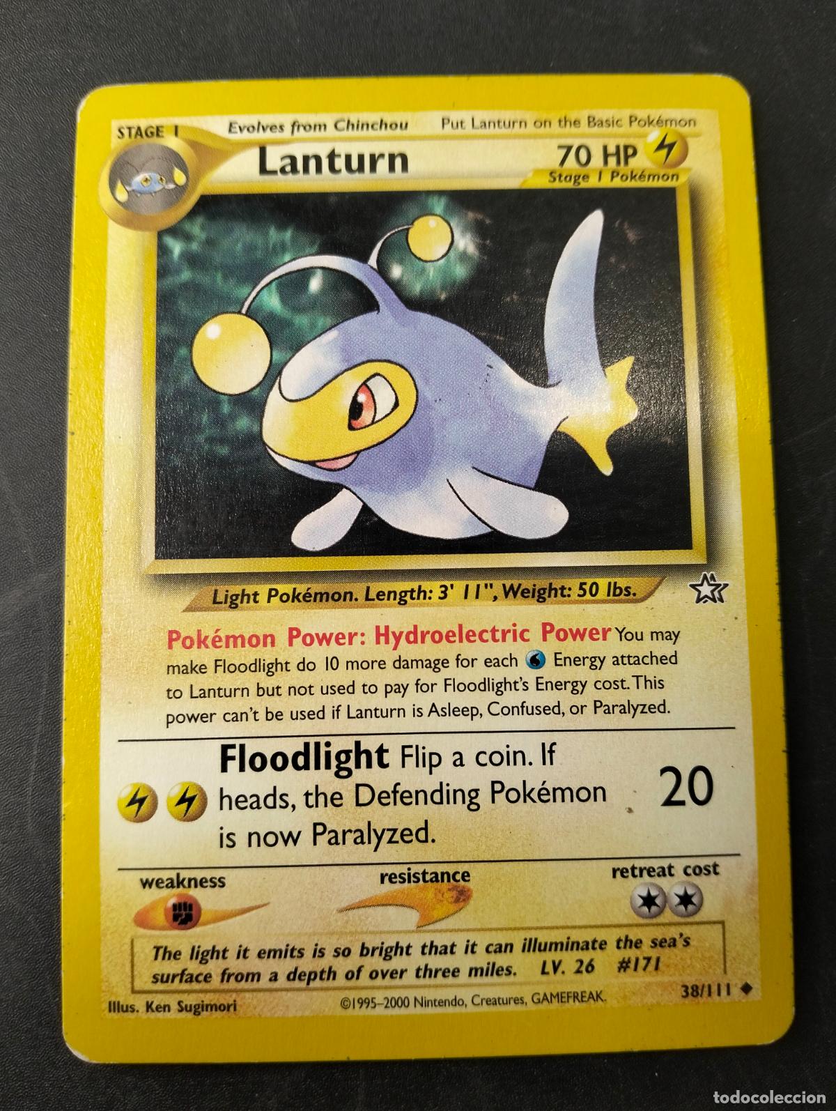 Figurine Collezionabili: Lanturn 38/111 1995-2000 english ingl&eacute;s Neo Genesis carta Pok&eacute;mon