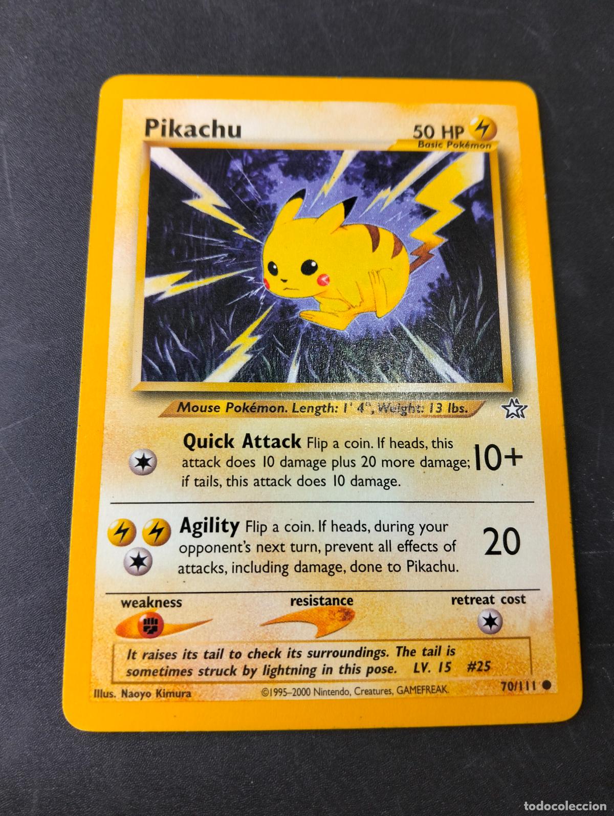 Figurine Collezionabili: Pikachu 70/111 1995-2000 english ingl&eacute;s Neo Genesis carta Pok&eacute;mon
