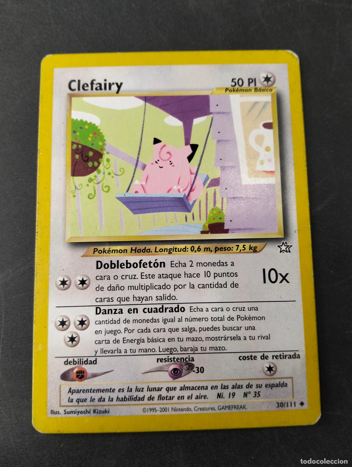 Sammelkarten: Clefairy 30/111 1995-2001 espa&ntilde;ol spanish Neo Genesis carta Pok&eacute;mon