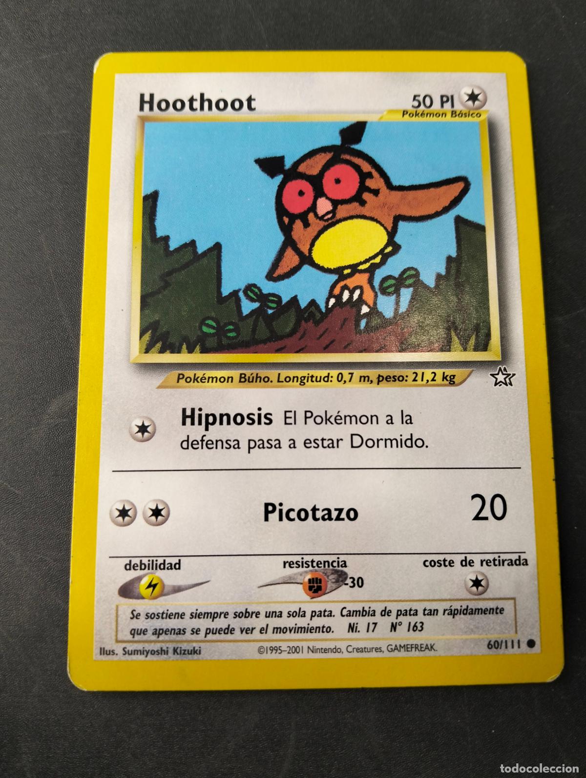 Figurine Collezionabili: Hoothoot 60/111 1995-2001 espa&ntilde;ol spanish Neo Genesis carta Pok&eacute;mon