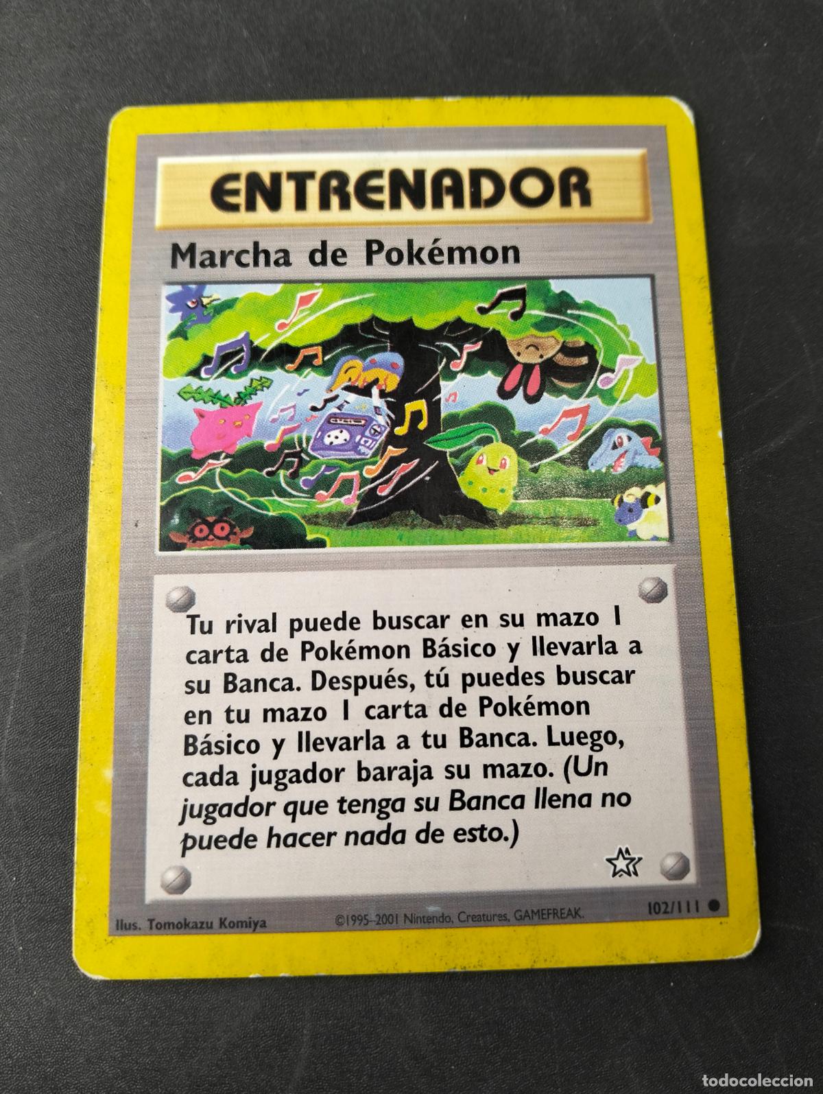 Cartas Colecion&aacute;veis: Marcha de Pok&eacute;mon 102/111 1995-2001 espa&ntilde;ol spanish Neo Genesis carta Pok&eacute;mon
