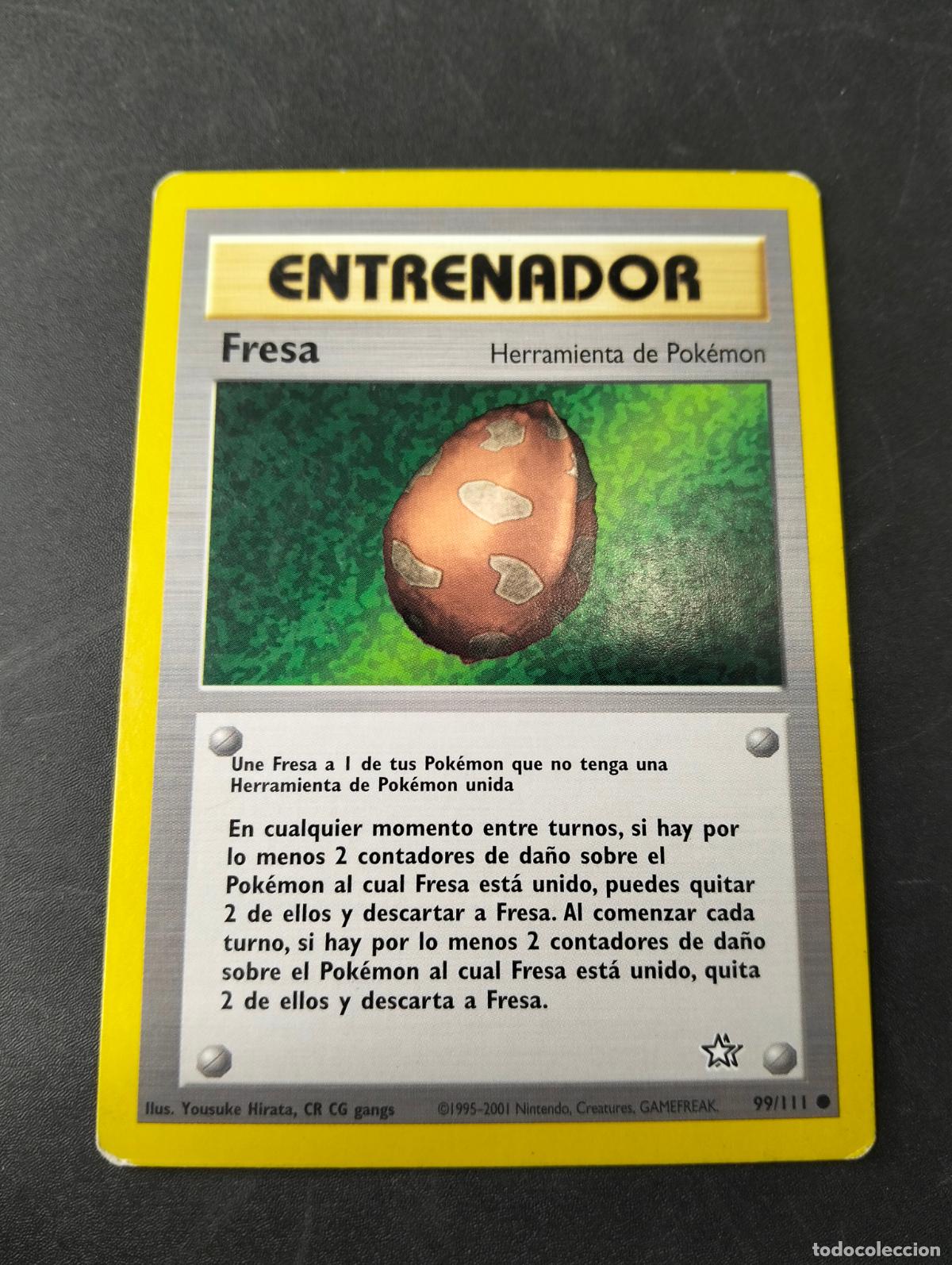 Figurine Collezionabili: Fresa herramienta de Pok&eacute;mon berry 99/111 1995-2001 espa&ntilde;ol spanish Neo Genesis carta Pok&eacute;mon