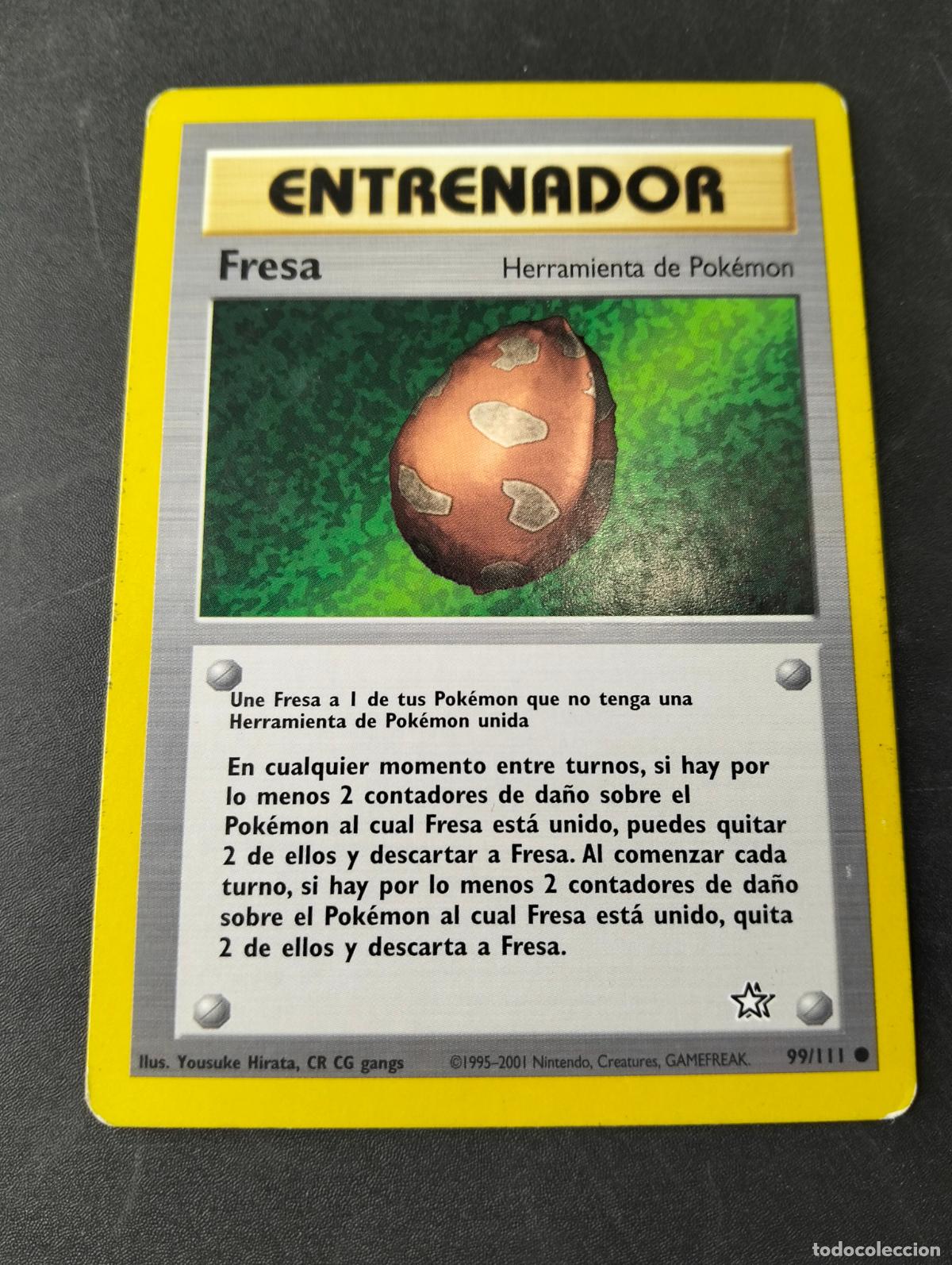 Figurine Collezionabili: Fresa herramienta de Pok&eacute;mon berry 99/111 1995-2001 espa&ntilde;ol spanish Neo Genesis carta Pok&eacute;mon