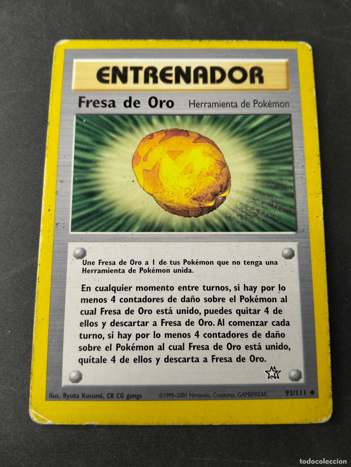 Trading cards: Fresa de oro herramienta golden berry 93/111 1995-2001 espa&ntilde;ol spanish Neo Genesis carta Pok&eacute;mon