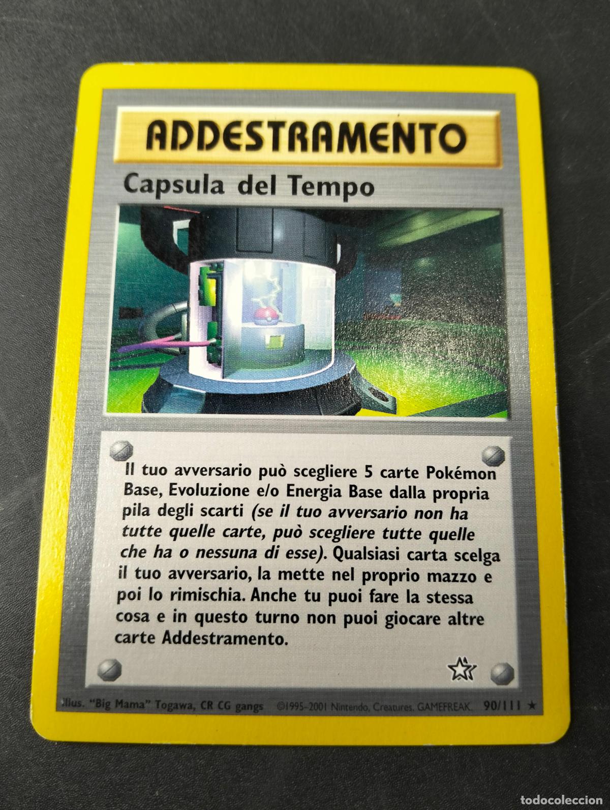 Cartas Colecion&aacute;veis: Capsula del tempo 90/111 1995-2001 italiano italian Neo Genesis carta Pok&eacute;mon