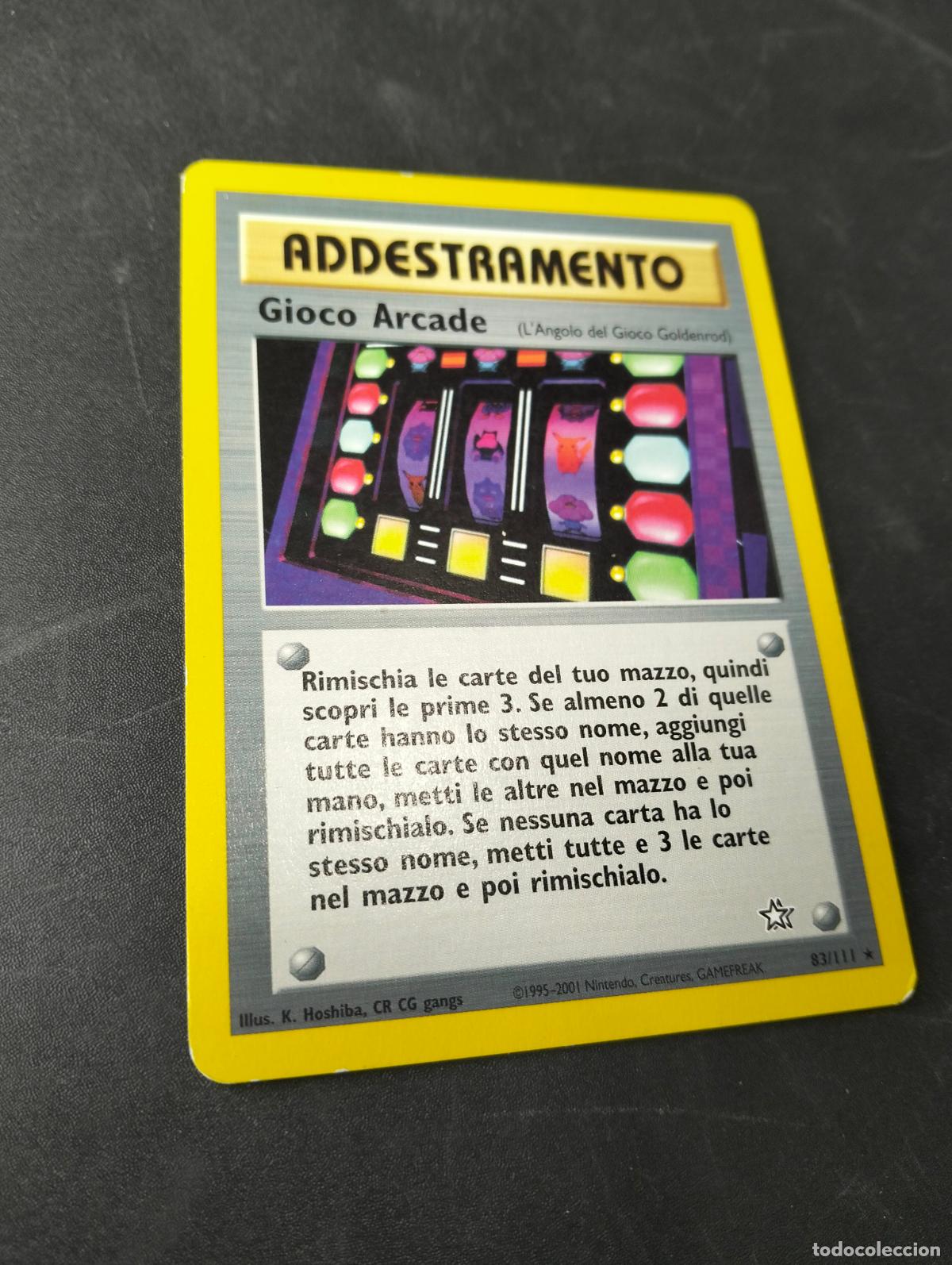 Cartas Colecion&aacute;veis: Gioco Arcade game 83/111 1995-2001 italiano italian Neo Genesis carta Pok&eacute;mon