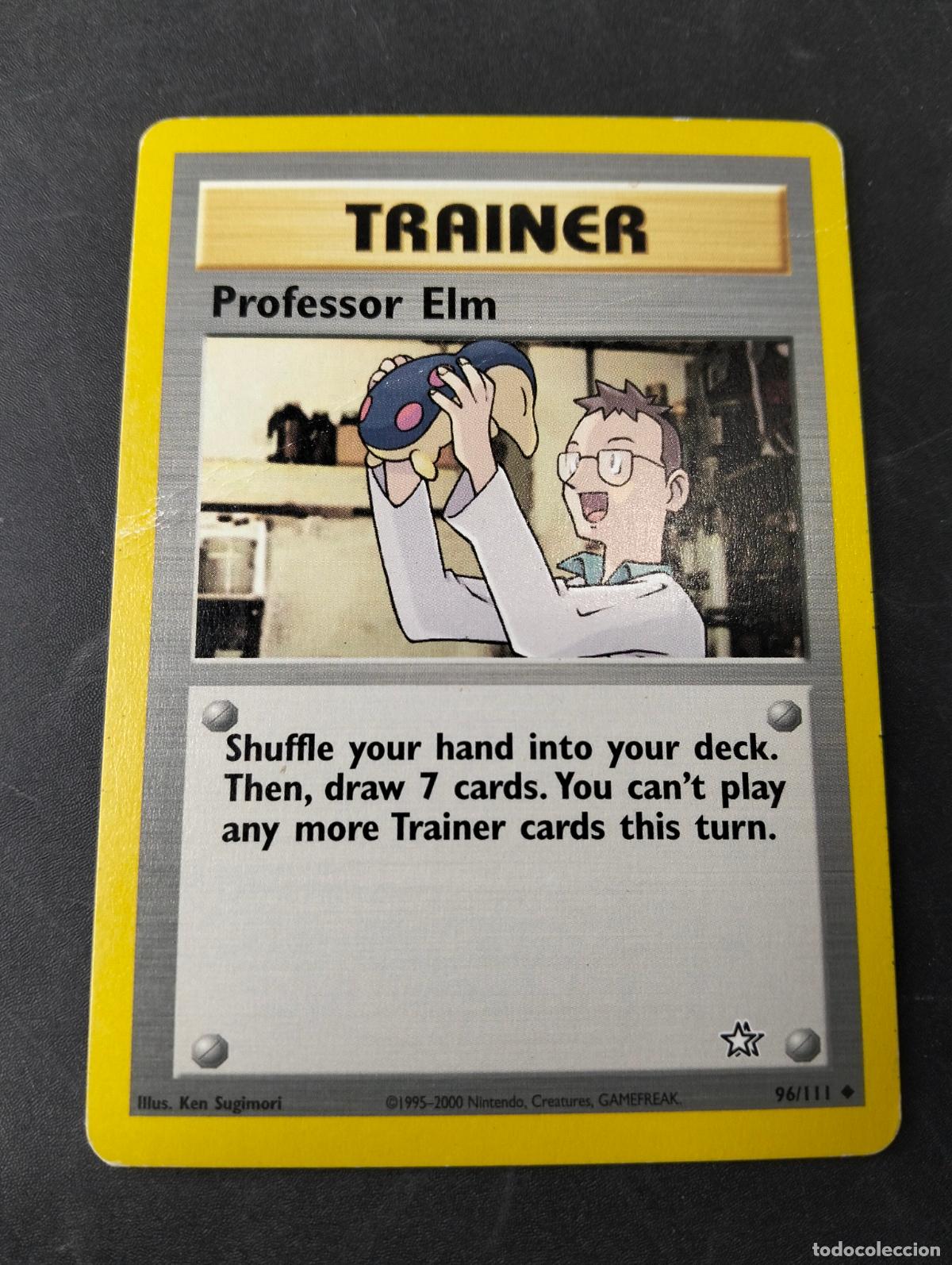 Trading Cards: Professor Elm 96/111 1995-2000 english ingl&eacute;s Neo Genesis carta Pok&eacute;mon
