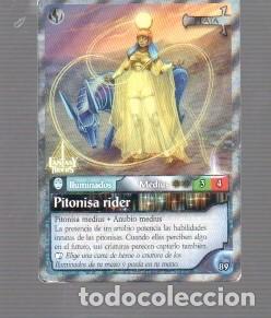 Trading cards: CROMO DE FANTAS Y RIDERS ILUMINADOS MEDIUS PITONISA RIDER N&ordm; 89 DE PLATA DEL A&Ntilde;O 2023 PANINI