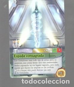 Trading cards: CROMO DE FANTAS Y RIDERS CENTURIONES OBJETO ESPADA CONSAGRADA N&ordm; 208 DEL A&Ntilde;O 2023 PANINI
