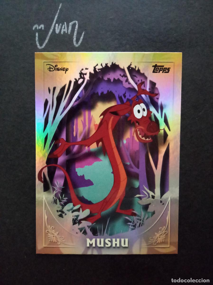 Sammelkarten: FF 16 HOLO FURRY FRIENDS MUSHU MULAN ⚽ TOPPS &reg; DISNEY WONDER TRADING CARDS GAME 2025 25 NUEVO