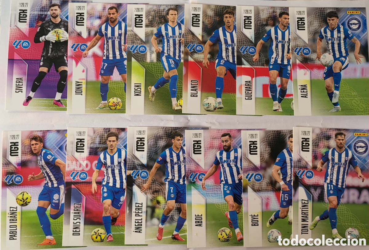 Figurine Collezionabili: [LOTE] 12x Deportivo Alaves / Megacracks 2026