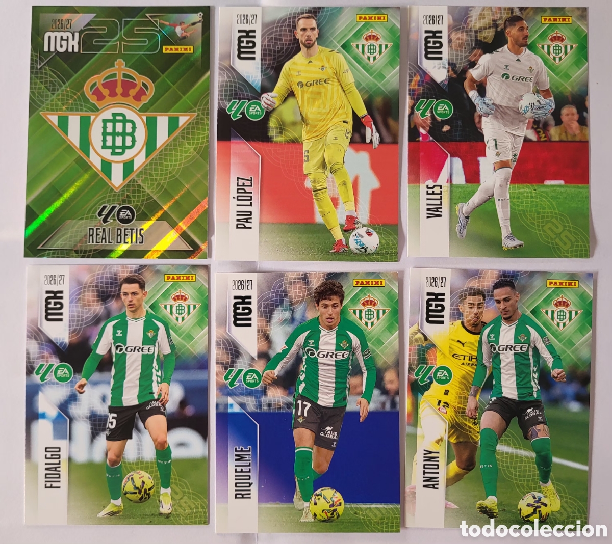 Figurine Collezionabili: [LOTE] 6x Real Betis / Megacracks 2026