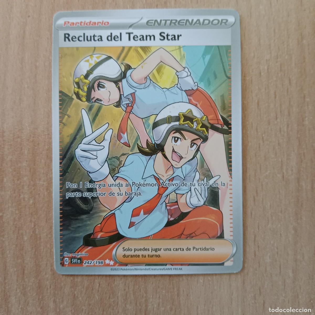 Recluta del Team Star Nº 242/198 - Carta Pokèmon Rara Ultra - Escarlata y Púrpura ( TCG ) - Año 2023