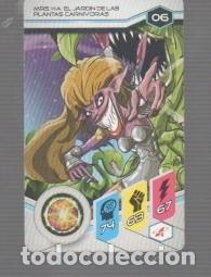 Trading cards: CROMO CARTA ACTIMEL # N&ordm; 6 CAPA-ULTRA PIEDRA 6 MRS.HA EL JARDIN DE LAS PLANTAS CARN&Iacute;VORAS