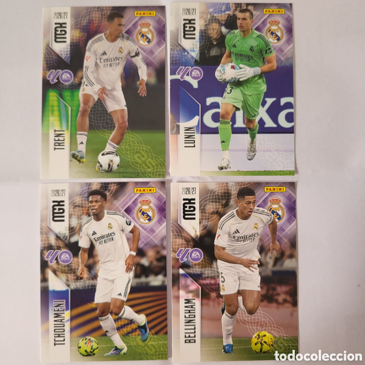 Cartas Colecion&aacute;veis: [LOTE] 4x Real Madrid [1] / Megacracks 2026