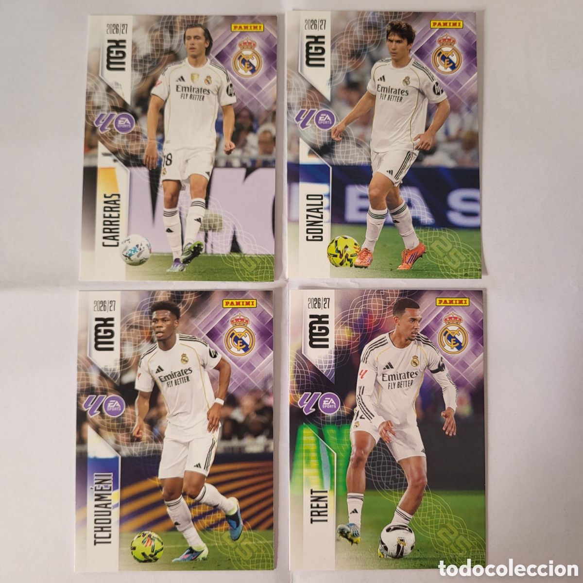 Cartas Colecion&aacute;veis: [LOTE] 4x Real Madrid [2] / Megacracks 2026
