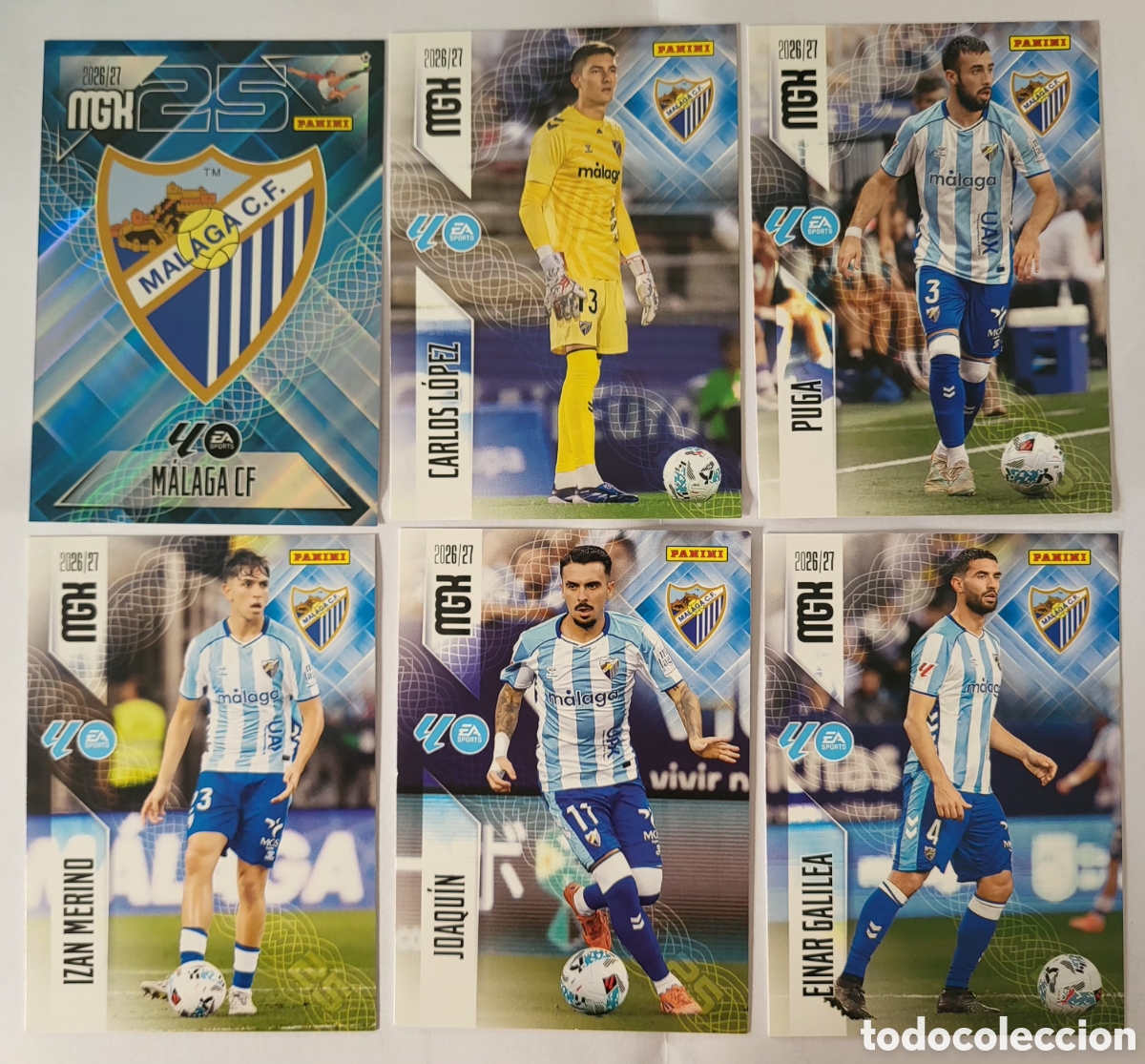 Cartas Colecion&aacute;veis: [LOTE] 6x Malaga CF / Megacracks 2026