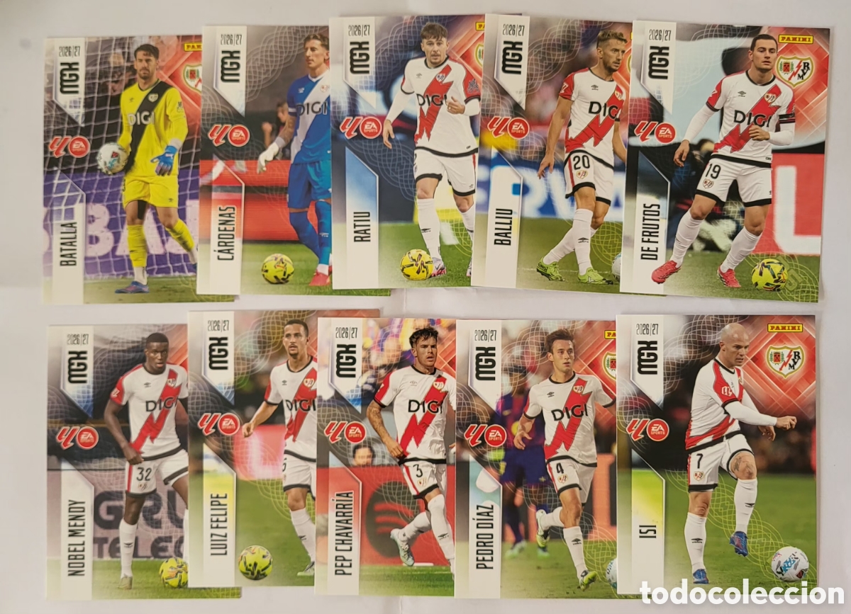 Figurine Collezionabili: [LOTE] 10x Rayo Vallecano / Megacracks 2026